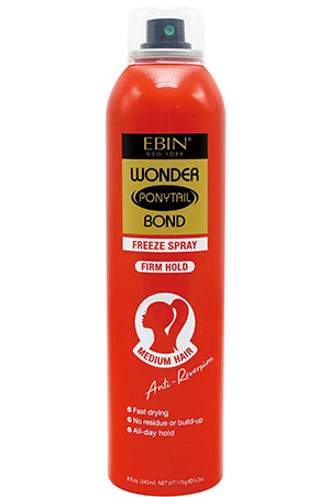 Ebin Wonder Ponytail Bond Spray - Firm Hold (245ml)
Sareya Beauty Supply store in Calgary Alberta Canada